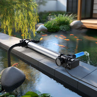 CUV-772 Chiarificatore UV per laghetto, acciaio inox, Sterilizzatore con lampada 72W