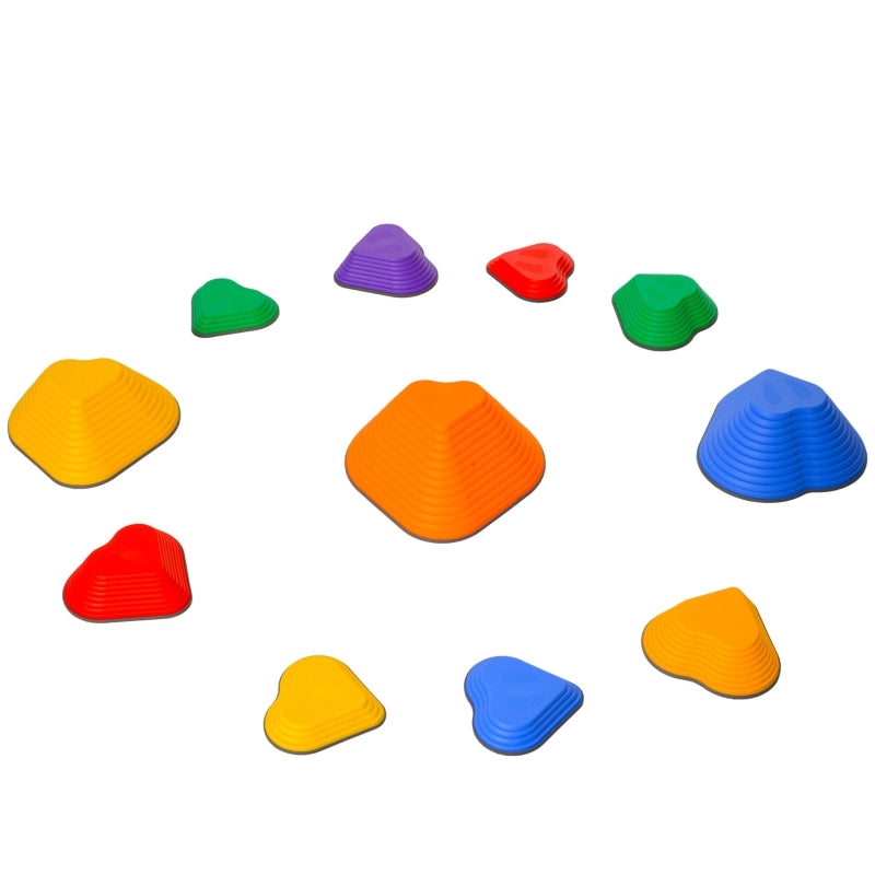 Set di 11 pietre di equilibrio impilabili e leggere, antiscivolo, per uso interno/esterno.