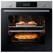 Samsung NV7B44403BS Forno Elettrico Multifunzione da incasso a Vapore Dual Cook Capacita' 76 Litri Classe Energetica A 40 Programmi Wi-Fi Nero-Acciaio Inossidabile