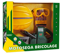 Set Motosega Casco Guanti e Occhiali da Bricolage Kids Joy Bricolage