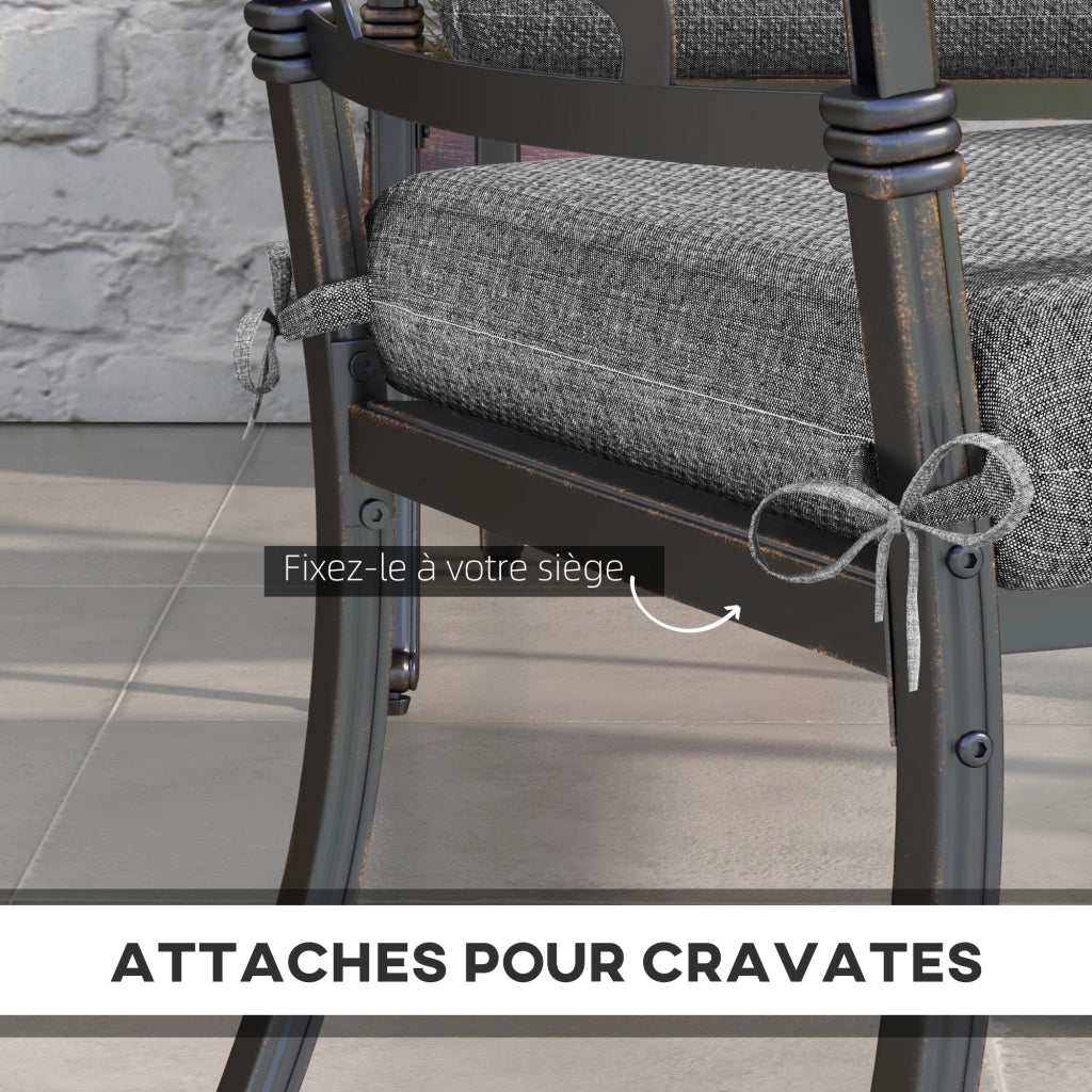Set di 4 cuscini per sedie ¨C zephmum ¨C grigio 47x47 cm
