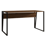 Frascati, Scrivania un Ripiano, 140x70x74h cm Marrone Noce
