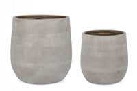 Set 2 Vasi Rigo Bomb Beige Alto