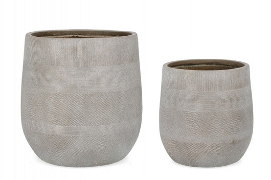 Set 2 Vasi Rigo Bomb Beige Alto