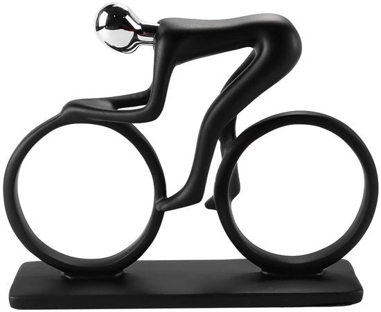 Decorazione per Bicicletta - Uomo in Movimento - Scultura - 18x21cm
