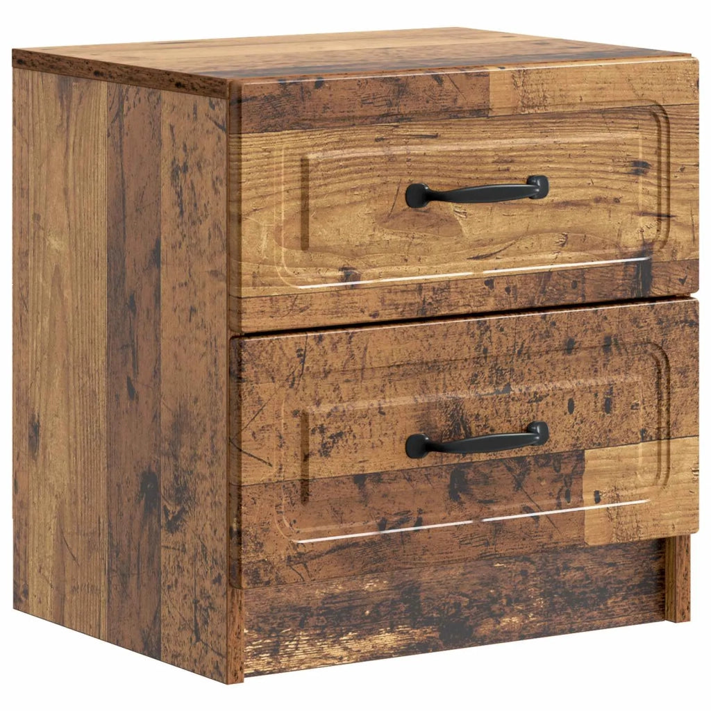 Armadio da Notte 2 pcs Legno antico 43 x 34,5 x 44,5 cm 895692