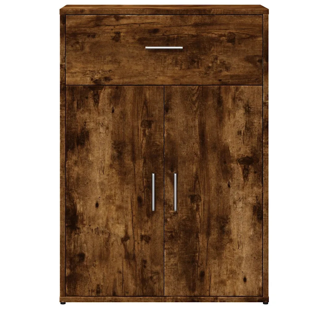 Credenza | Madia | Buffet da pranzo | Armadio da pranzo Rovere Fumo 60x30x84 cm in Legno Multistrato