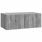 Mobile Porta TV da Muro 98 x 31 cm Sonoma grigio 898901