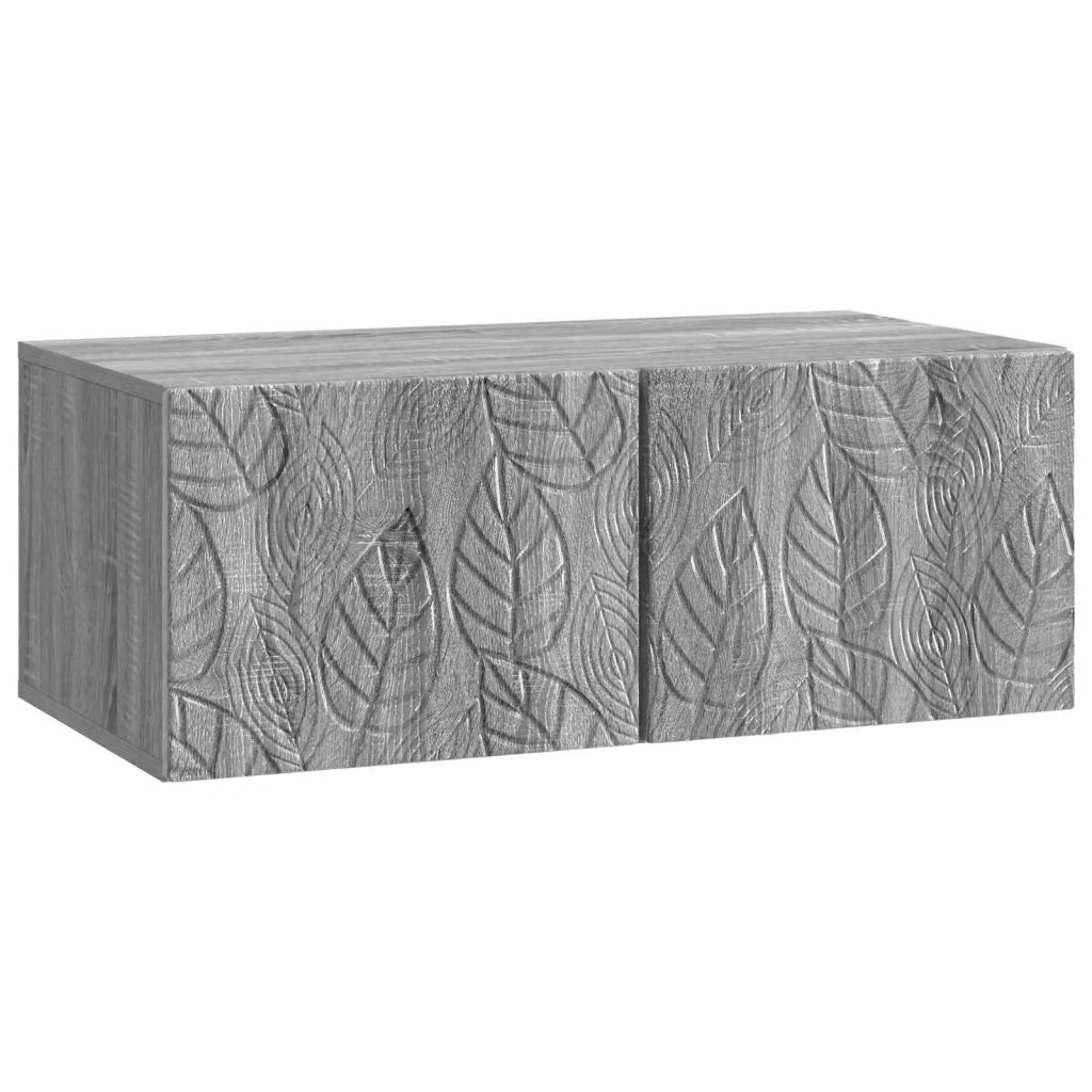 Mobile Porta TV da Muro 98 x 31 cm Sonoma grigio 898901