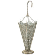 Portaombrelli in metallo argento 34x29x81h