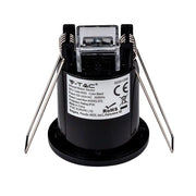 V-TAC VT-8092 Sensore di Movimento a Infrarossi 360° Montaggio a Incasso Colore Nero SKU 6609