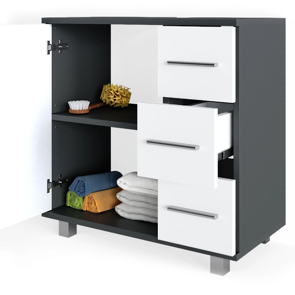 Vicco Set mobili bagno Antracite 2 parti