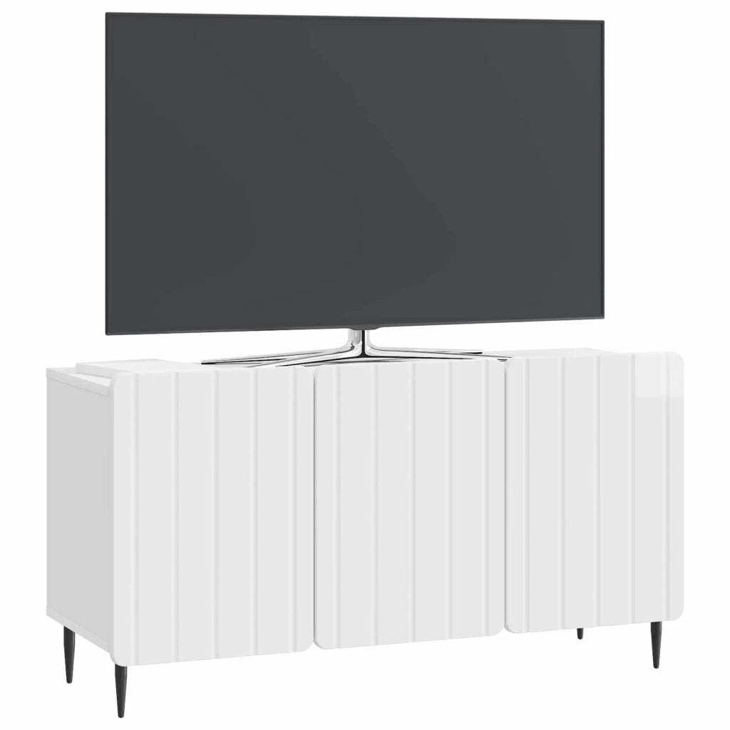 Mobile TV 99 x 34,5 x 52 cm Bianco Lucido Legno ingegnerizzato 894489