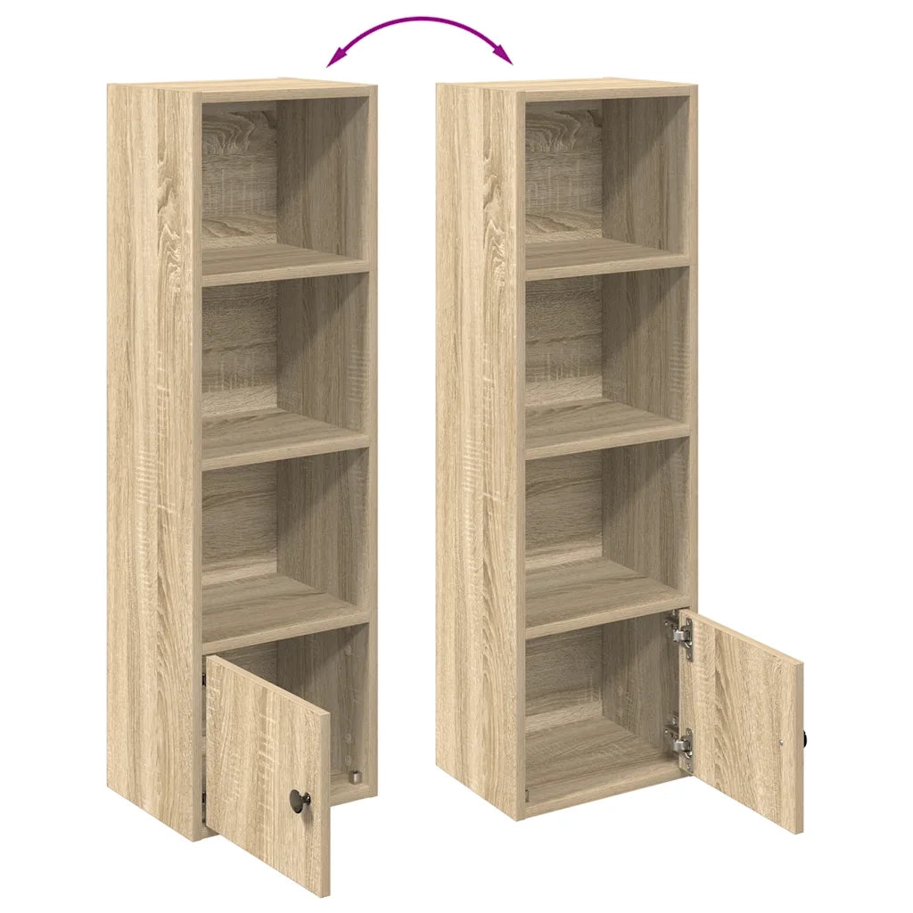 Libreria Rovere Sonoma 31x24x102 cm in Legno Multistrato 860339
