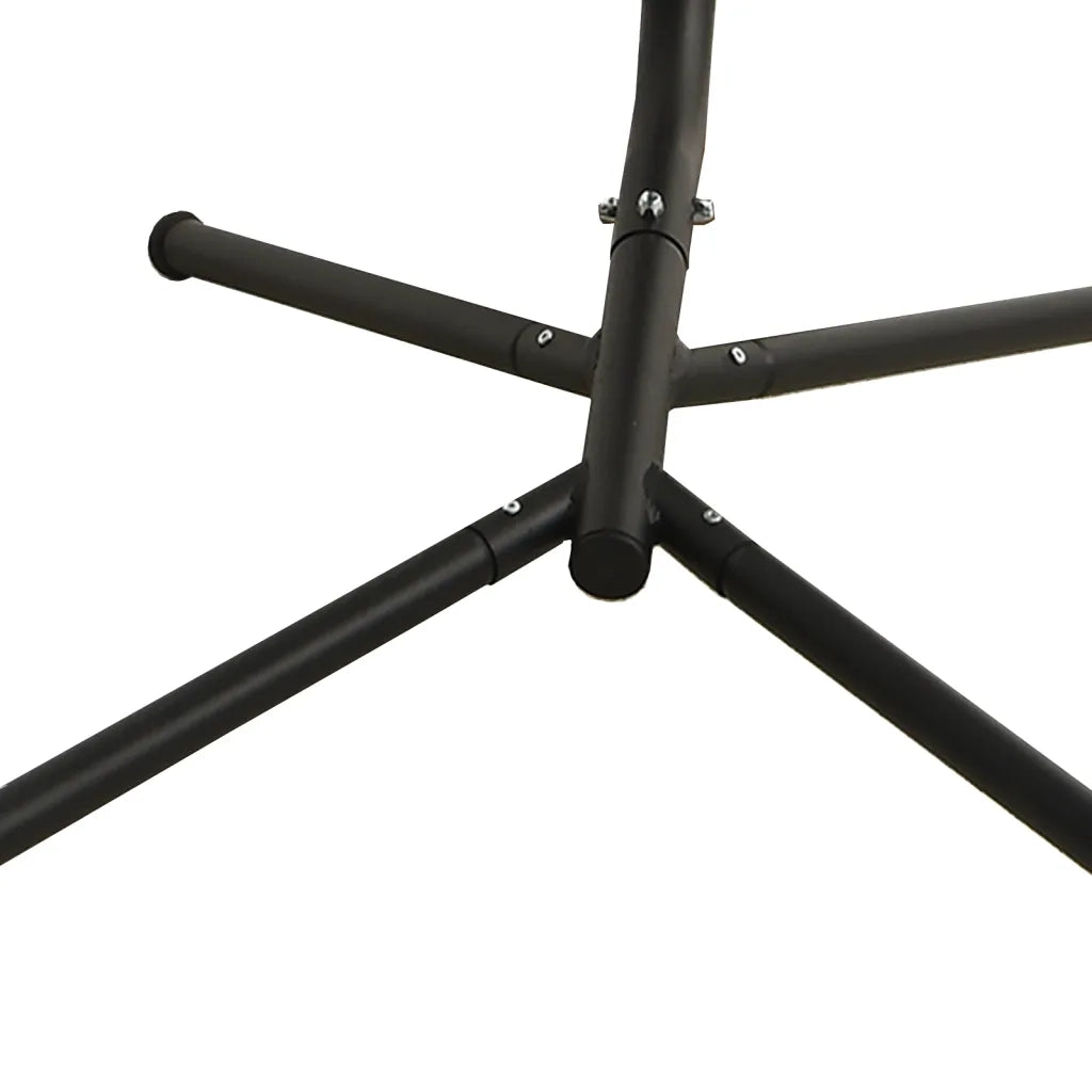 Sedia a Dondolo Giardino Cuscino Grigio Scuro Tessuto e Acciaio CFW3734150