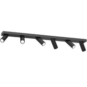 Plafoniera barra nera 6 faretti GU10 8W Tublon Luminex