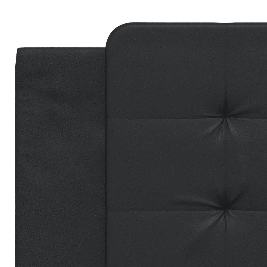 Letto con Materasso Zadar Nero 180x200 cm in Similpelle 3208880