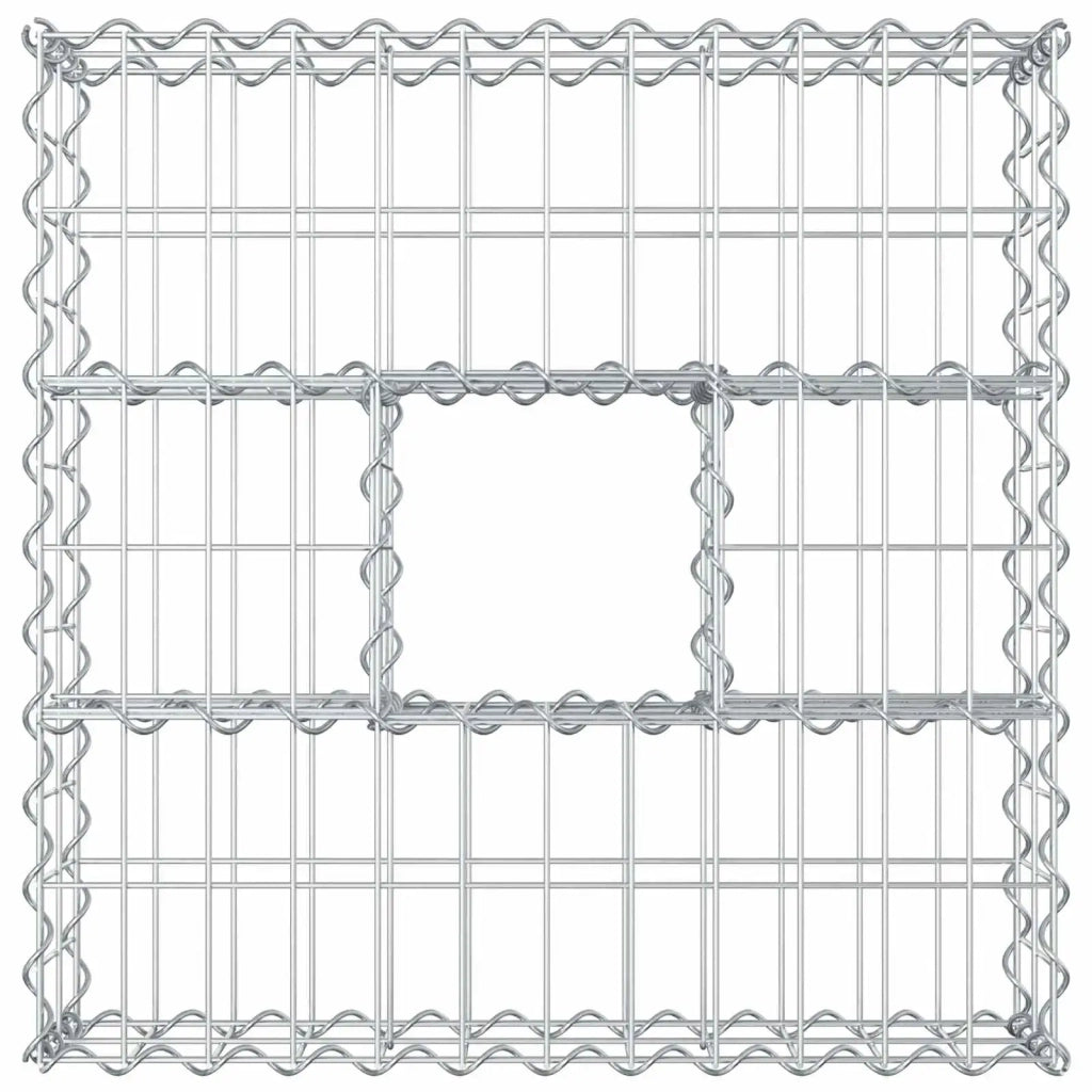 Letto rialzato in gabbione Argento CFW4943831