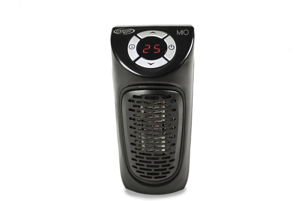 Argoclima MIO stufetta elettrica Interno Nero 350 W Riscaldatore ambiente elettrico a infrarossi