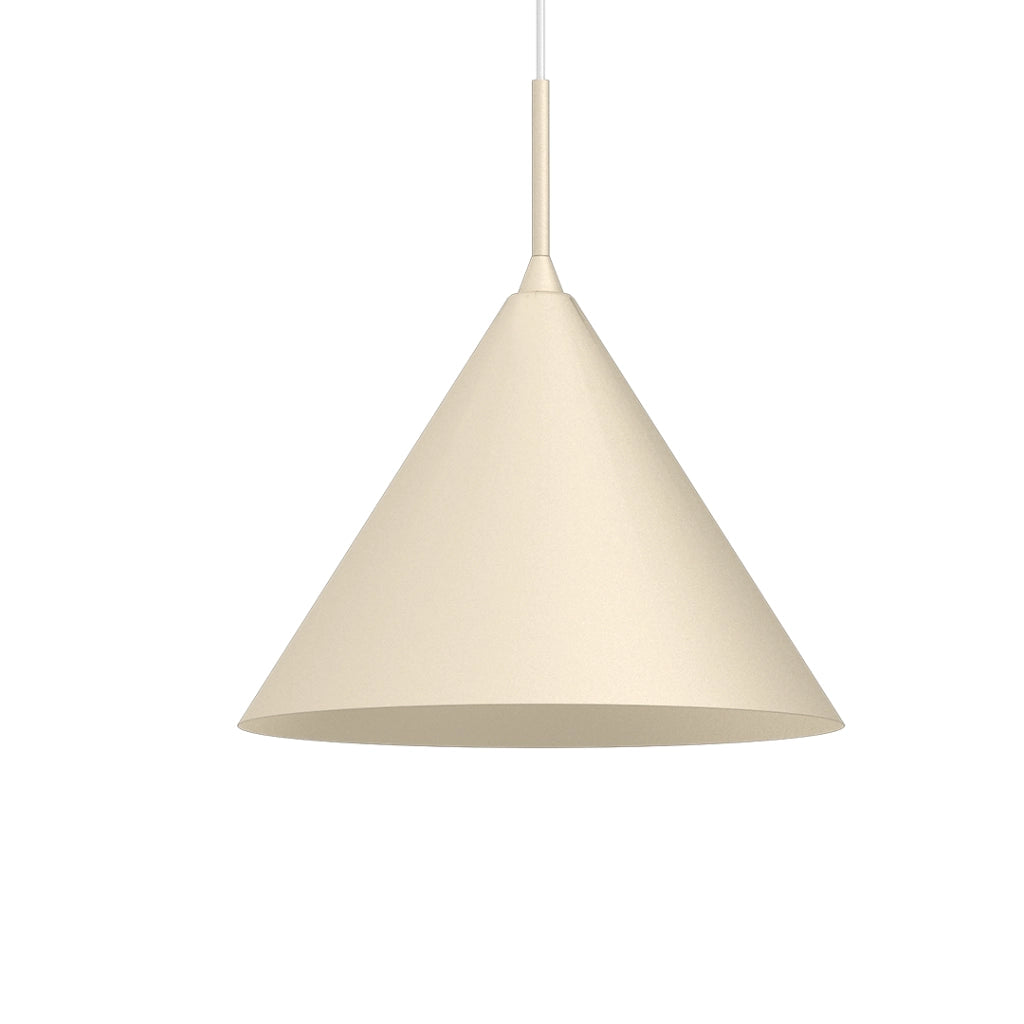 Lampada sospensione Capital crema cono Ø32 GX53 Milagro
