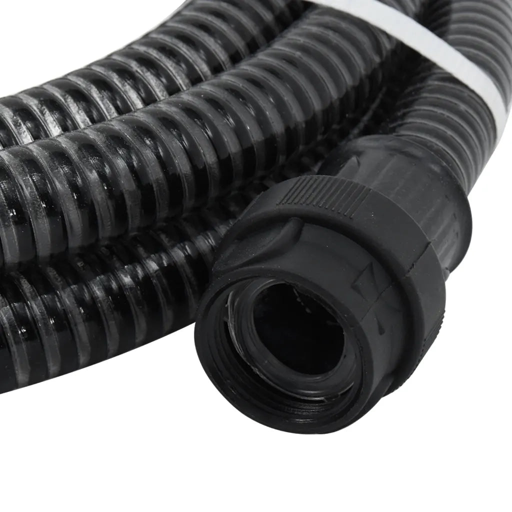 Tubo di Aspirazione con Connettori in PVC 10m 22 mm Nero cod mxl 67280