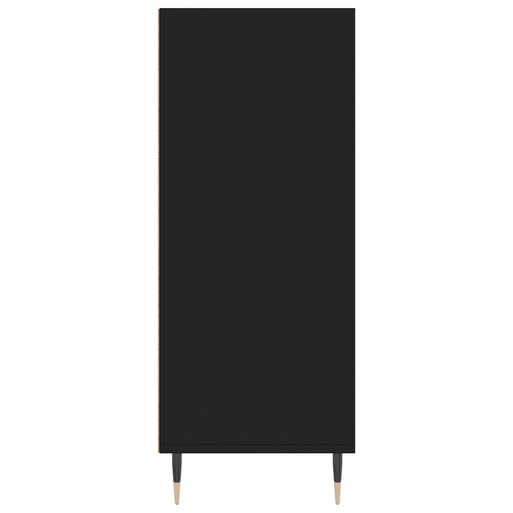 Credenza Nera 57x35x90 cm in Legno Multistrato 827221
