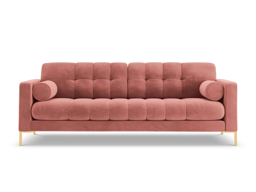 Cosmopolitan Design - Divano "Bali" 3 posti in velluto rosa 