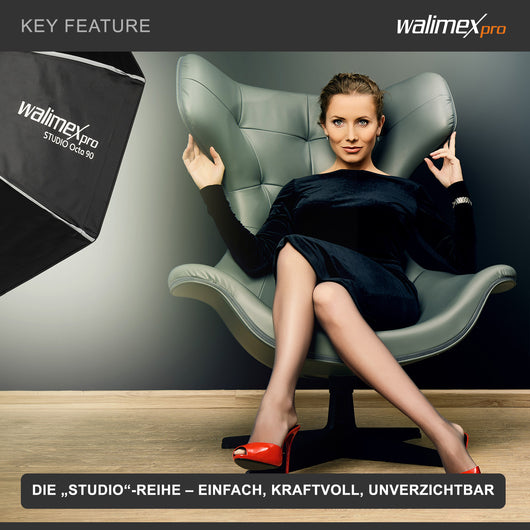 Studio Softbox Octagon 120cm, ruotabile a 360°, facile da montare, con griglia, maschera, adattatore Bowens e borsa per il trasporto, ideale per ritratti e scatti di bellezza