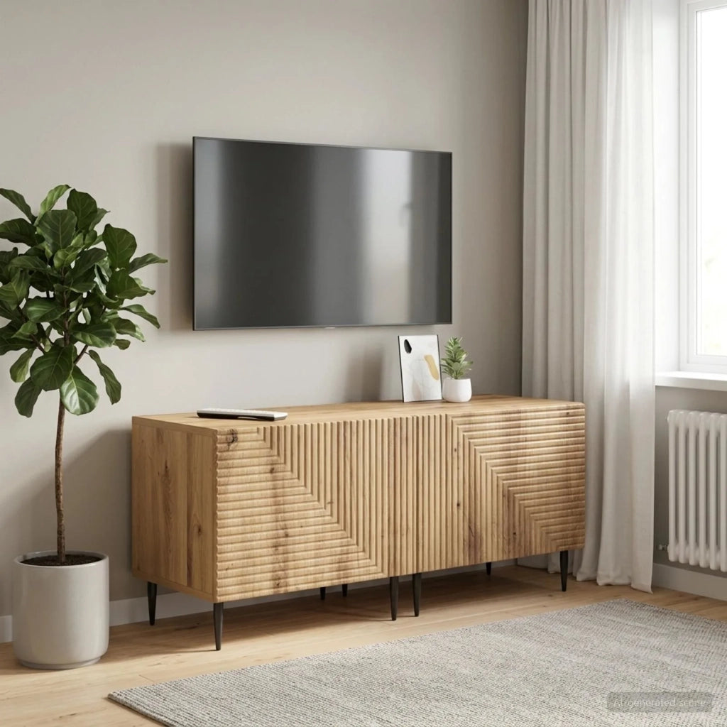 Mobile TV Rovere Artigianale Legno ingegnerizzato 896904