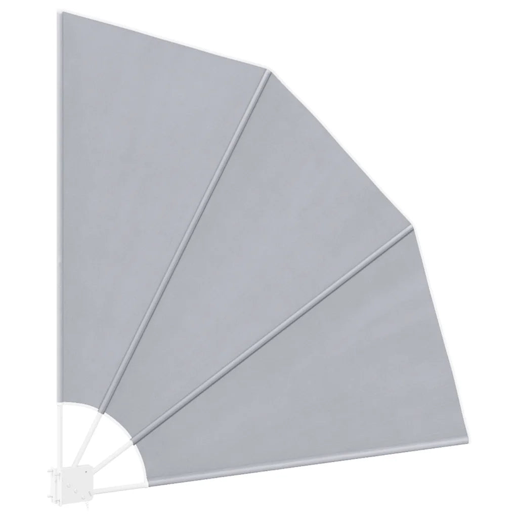 Tenda Laterale per Balcone Pieghevole Grigia 140x140 cm 41575