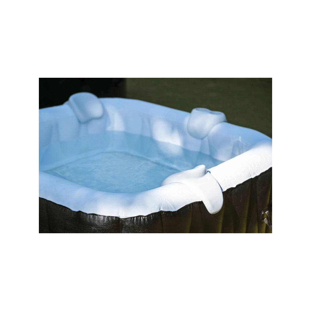 Ospazia Spa gonfiabile quadrata a 6 posti - - Dimensioni: 185 x 185 cm - Filtro e copertura inclusi