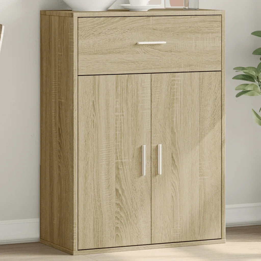 Credenza-Buffet-Armadio da cucina Rovere Sonoma 60x30x84 cm in Legno Multistrato