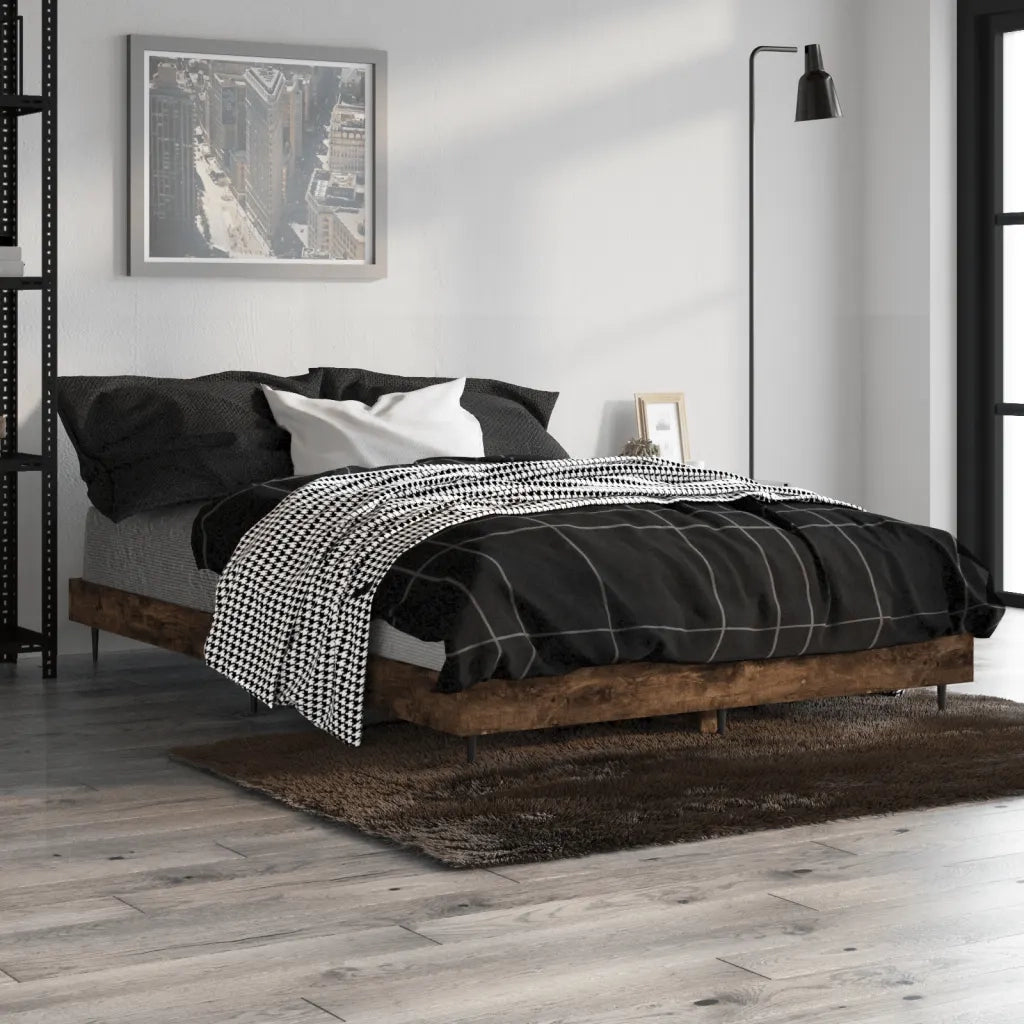 Giroletto senza Materasso Rovere Fumo 120x190 cm in Truciolato 832298