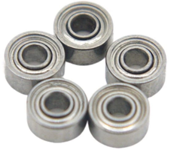 Lagere Profondità Cuscinetto a Sfera - 626ZZ - Ideale per installazione verticale - 6x19x6mm - Acciaio Argento - Resistente a temperature elevate