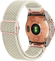 Cinturino orologio a rete in nylon premium per Garmin Fenix 7S/6S/5S - elastico e confortevole - compatibile con Garmin Epix Pro 42mm - uomini e donne