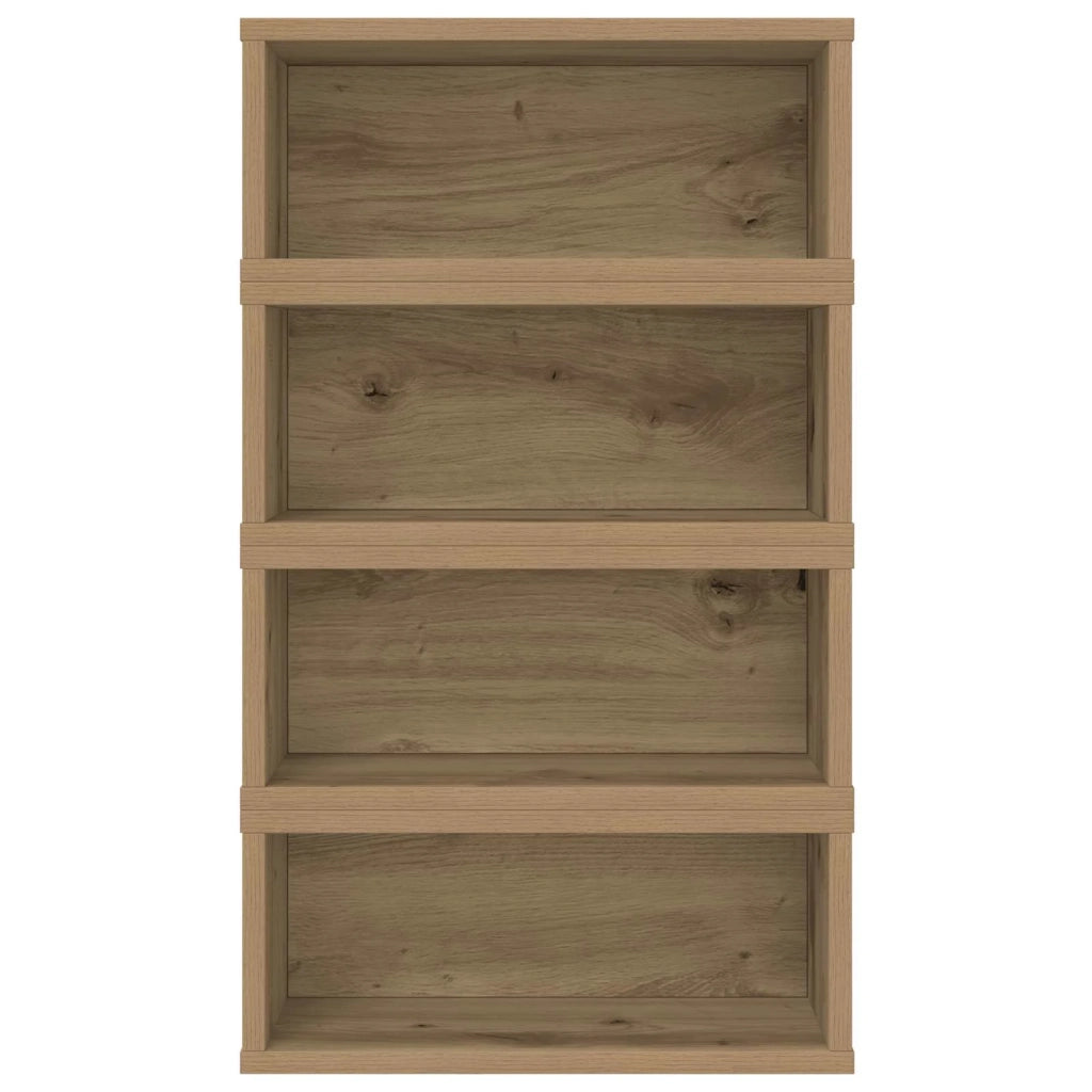 Rack per Stoccaggio CD 4 pz Rovere Artigianale 40 x 17 x 17 cm 8012729