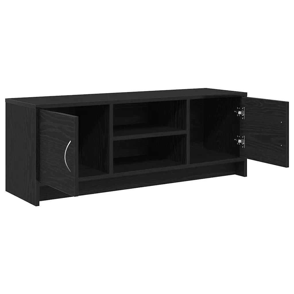 Mobile Porta TV-Mobile per TV-Credenza TV Rovere Nero 102x30x37,5 cm Legno Multistrato