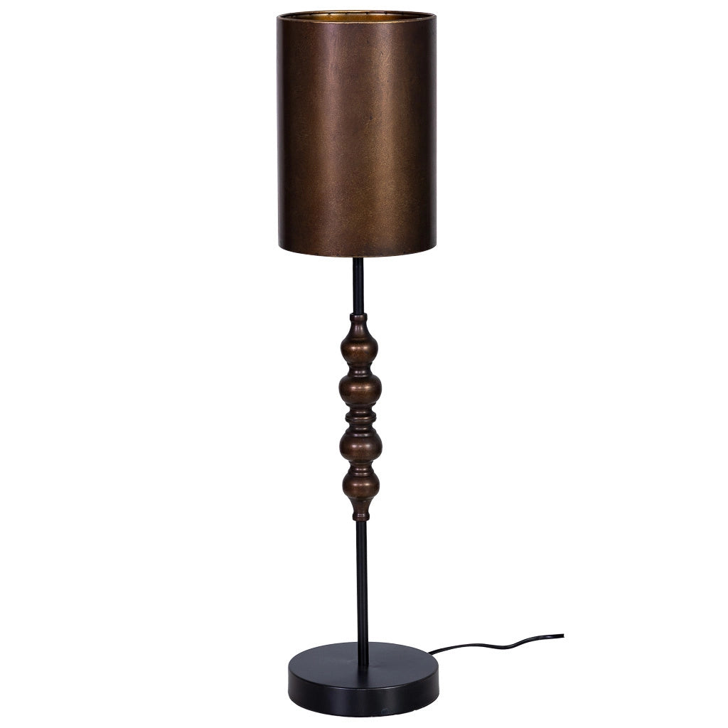 Lampada da tavolo in metallo 18x18x60,5/80h cm