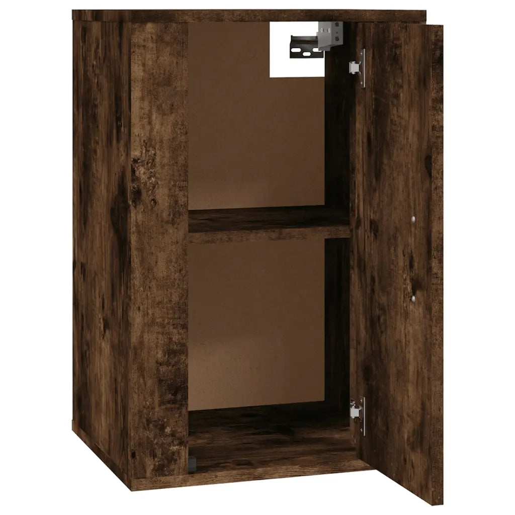 Mobile Porta TV a Parete Rovere Fumo 40x34,5x60 cm 816666
