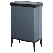 Curver 258985 Verto High Pattumiera Raccolta Differenziata 54L Doppio Scomparto Push Lid colore Pearl Blue