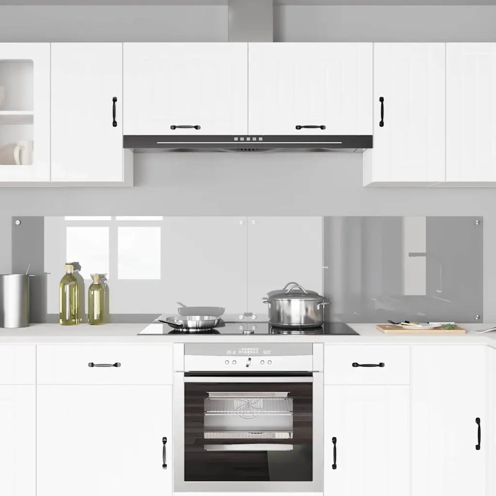 Schienale da cucina 2 pcs Grigio chiaro 110 x 50 cm 3415501