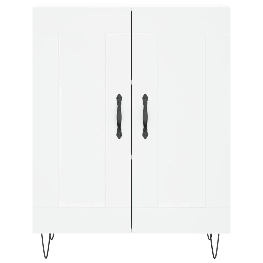Buffet credenza cassettiera mobiletto mobile contenitore organizer cucina soggiorno salotto alto 69,5 x 34 x 180 cm legno ingegnerizzato bianco 02_0032755