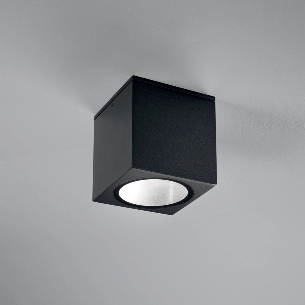 PLAFONIERA CITIZEN NERA QUADRATA 1 LUCE ATTACCO E27 IP54 15X15X17CM