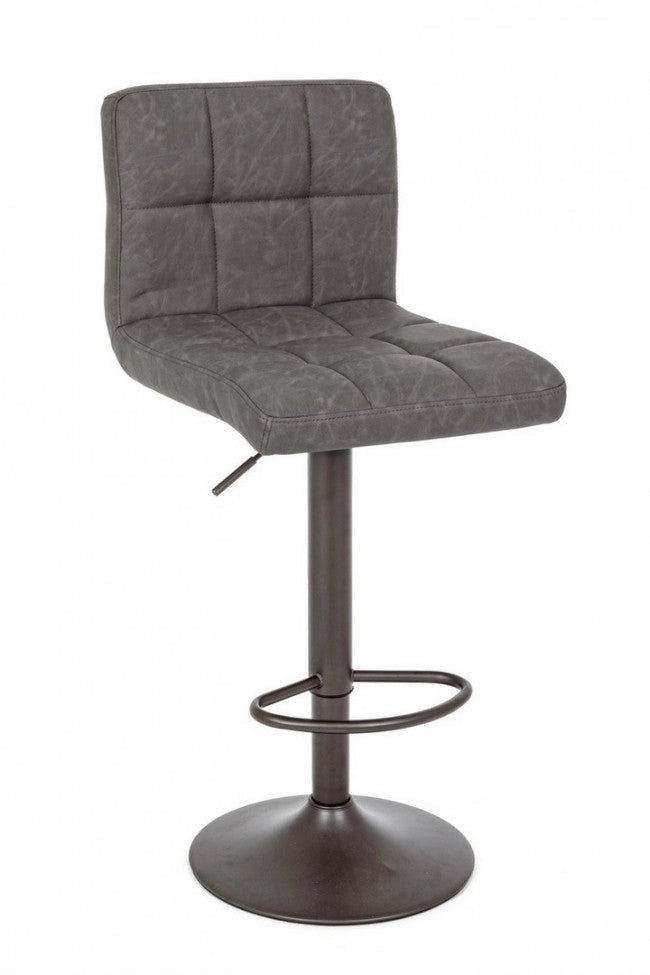 Set 2 Sgabelli Bar 42x51x92/113h cm Greyson Grigio Scuro Vintage
