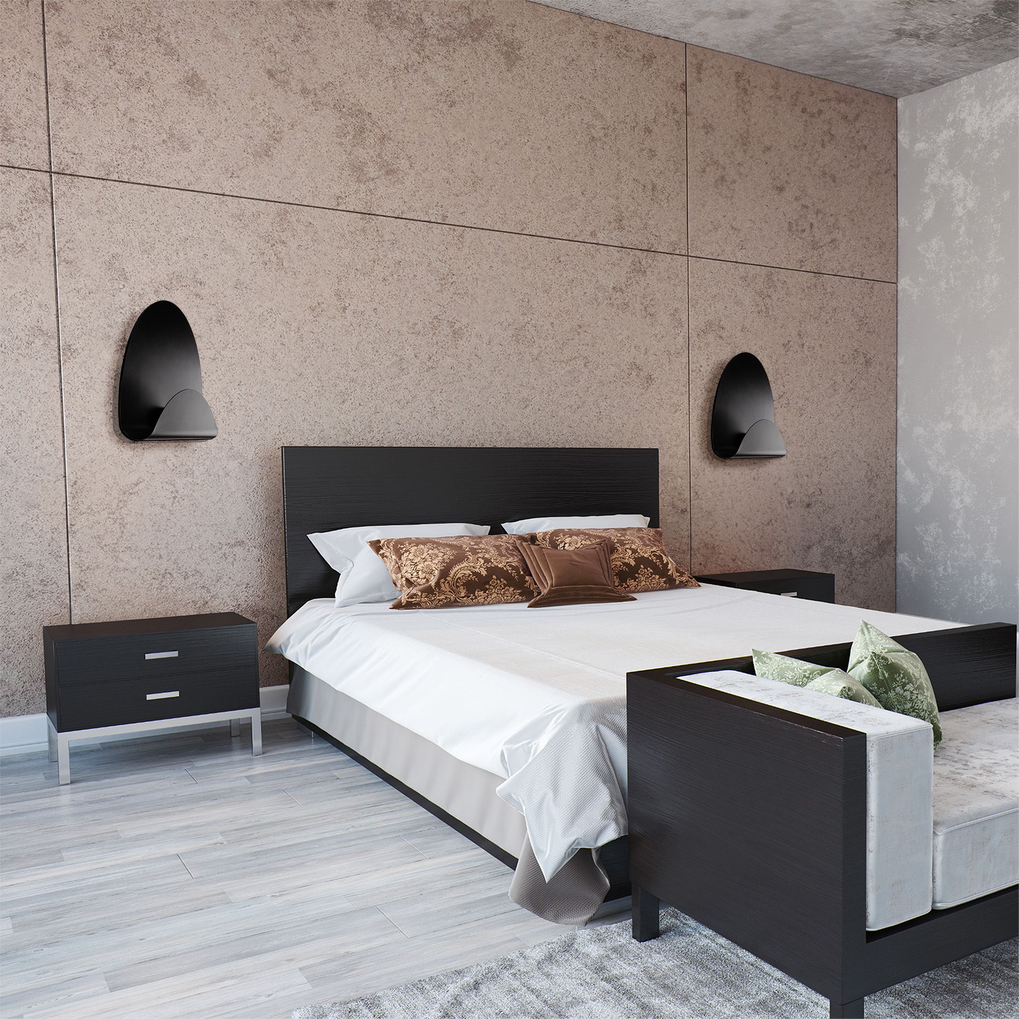 Lampada Da Parete App1429-w Black