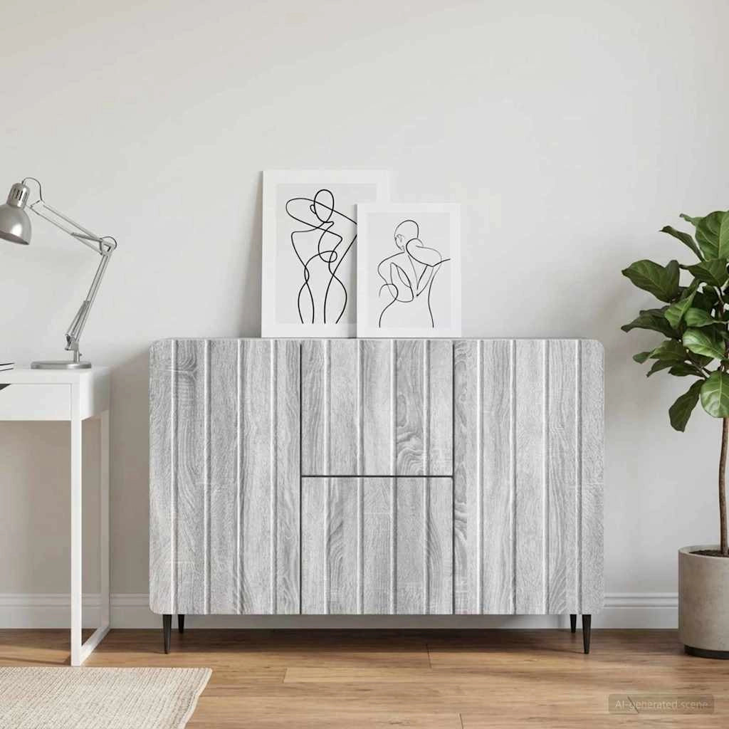 Credenza Grigio Sonoma 89 x 34,5 x 62 cm Legno ingegnerizzato 894431