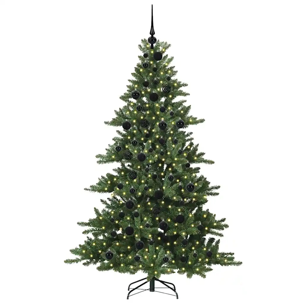 Albero di Natale Artificiale con Rami Pieghevoli Verde 180 cm 3397667