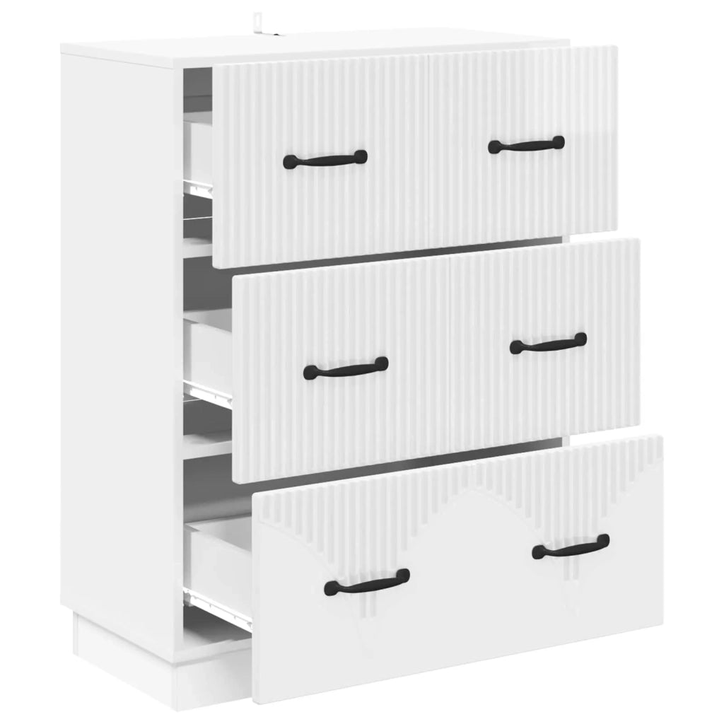 Mobile con Cassetti Bianco Lucido 66 x 34,5 x 87 cm