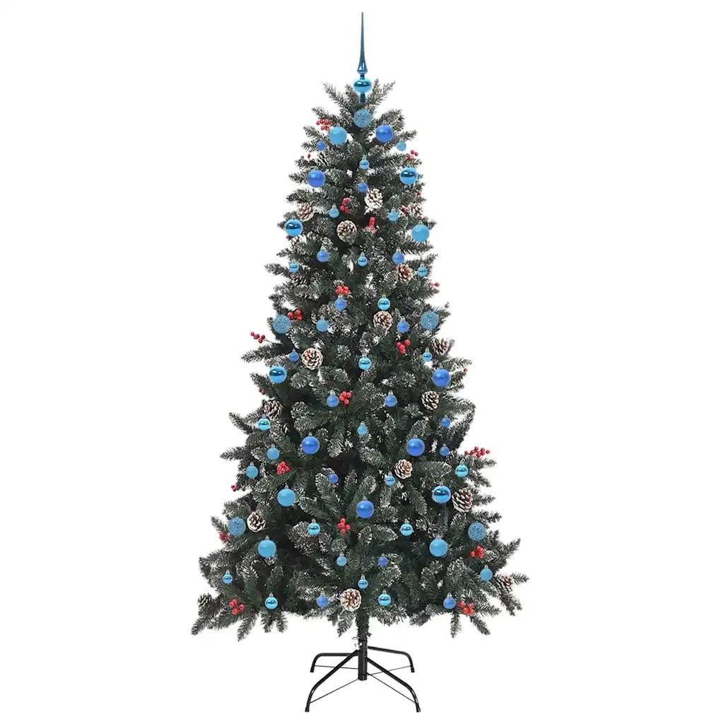 Albero di Natale artificiale con 300 LED Verde 210 cm 3395899