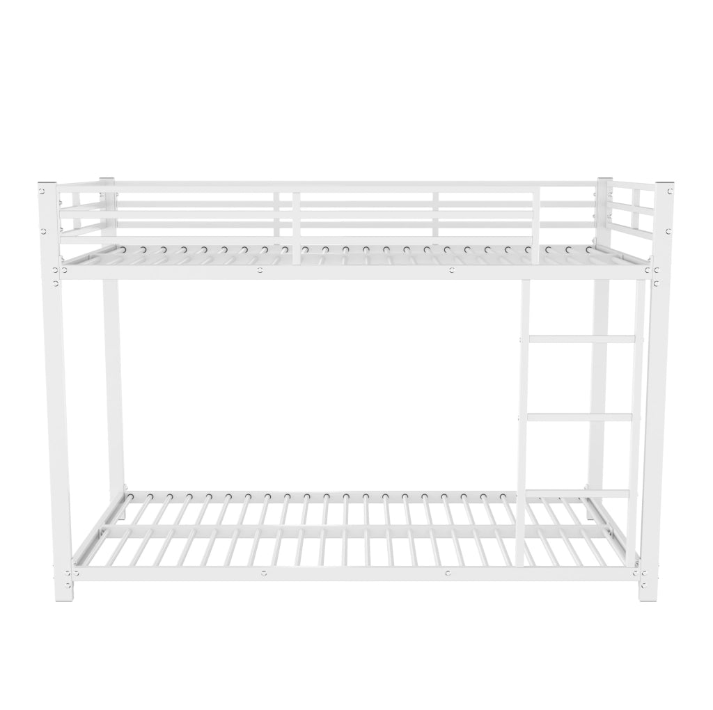 Letto a castello per bambini 90x200 cm in metallo bianco